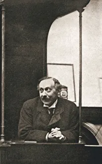 Herbert Gladstone in the witness box at the trial of Emmeline Pankhurst and others, London, 1908