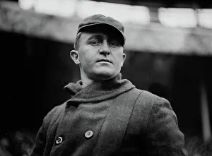 Baseball Cap Prints: Herbert Hub Perdue, Boston NL (baseball), 1912. Creator: Bain News Service