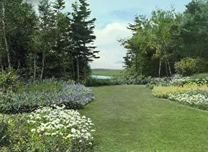 Herbaceous Border Prints: Herbert Livingston Satterlee house