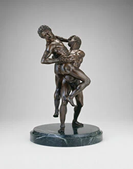Giant Collection: Hercules and Antaeus, 1600 / 25. Creator: Unknown