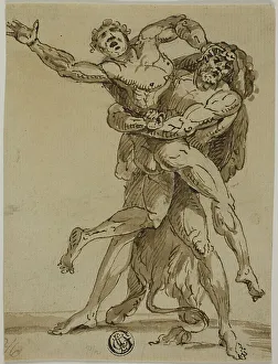 Antaeus Prints: Hercules and Antaeus, n.d. Creator: Unknown