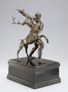 Sacred Prints: Hercules and the Arcadian Stag, early 17th century. Creator: Antonio Susini