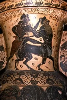 Vase Painting Gallery: Hercules and the Centaur Setos, Detail of Greek Pot, Corinthian, c7th century BC