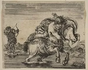 Abducting Gallery: Hercules and Deianira, from Game of Mythology (Jeu de la Mythologie), 1644