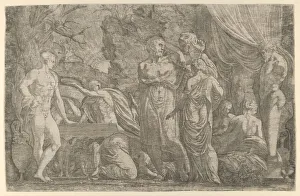 L And Xe9 Collection: Hercules dressed as a Woman, 1540-56. Creator: Leon Davent