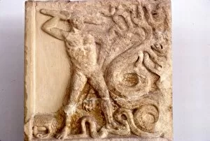 Labours Of Hercules Collection: Hercules fights the Lernaean Hydra, Relic from Lerna, 3rd Century BC
