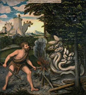 Hercules Prints: Hercules and the Lernaean Hydra (From The Labours of Hercules)