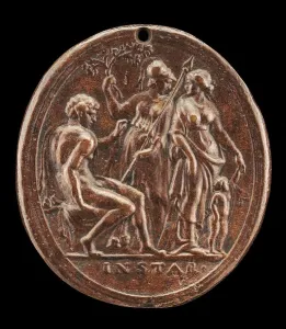 Belli Valerio Prints: Hercules between Minerva and Venus. Creator: Valerio Belli