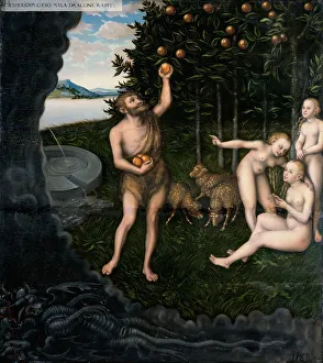 Hercules Prints: Hercules stealing the apples from the Hesperides (From The Labours of Hercules)