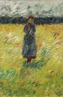 Herd girl, late 1890s. Creator: Carl Ludwig Trägardh