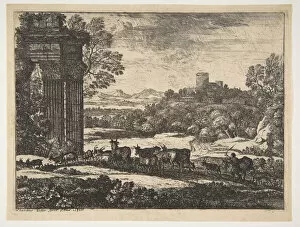 Claude Gellée Gallery: The Herd Returning in Stormy Weather, ca. 1650-51. Creator: Claude Lorrain