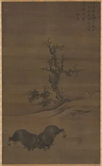 Herdboys and Buffalo in Landscape, 1200s. Creator: Guo Min (Chinese, mid-late 1200s)