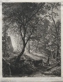 The Herdsmans Cottage, 1850. Creator: Samuel Palmer (British, 1805-1881)