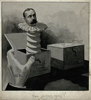 Boxes Prints: 'Here we are again!', 1896. Creator: Enoch Fairhurst