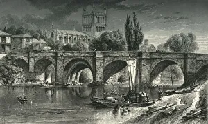 Petter And Galpin Prints: Hereford Cathedral, and Wye Bridge, c1870