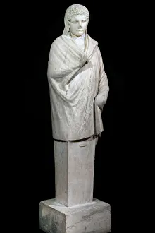 Hermes Prints: Herma of Hermes (From the Tempio di Apollo), 1st century. Creator: Art of Ancient Rome