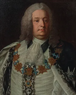 Order Of The Seraphim Prints: Herman Cedercreutz, 1684-1754, 1754. Creator: Per Fjellström