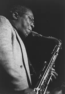 Saxophone Prints: Herman Riley, Dingwalls, London, 1994. Creators: Brian Foskett, Herman Riley