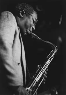 Saxophone Prints: Herman Riley, Dingwalls, London, 1994. Creators: Brian Foskett, Herman Riley