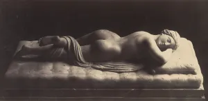 Cavaliere Bernini Prints: The Hermaphrodite, ca. 1861. Creator: Robert MacPherson