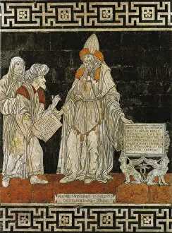 Images Dated 30th September 2021: Hermes Trismegistus. Floor mosaic in the Cathedral of Siena, 1488