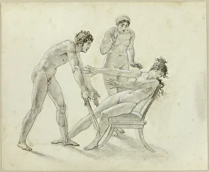 Facial Expressions Prints: Hermione Rejecting Orestes, c. 1799. Creator: Girodet de Roucy-Trioson