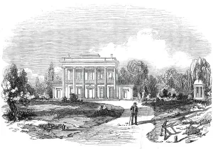 Cotton Plantation Gallery: The Hermitage, the Residence and Burial Place of General Jackson, 1845. Creator: Unknown