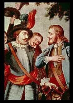 Diego Gallery: Hernan Cortes (1485-1547) and Diego Velazquez (1465-1524), Spanish coquerors