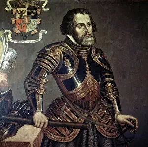 Images Dated 4th May 2007: Hernan Cortes (1485-1547), Spanish conqueror