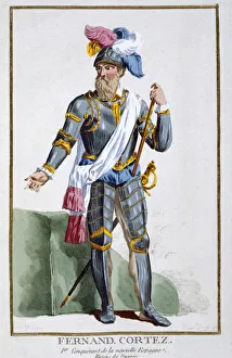 Mexico Prints: Hernan Cortes, Spanish conquistador, (1780). Artist: Pierre Duflos