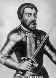 Conquistador Prints: Hernando de Soto, (1496-1542), 1920s