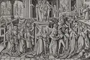1490s Prints: Herodias, (c. 15 BC - c. 39 AD), late 15th century, (1877). Creator: Unknown