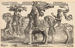 The Nine Heroes: Hector of Troy, Alexander of Macedon, Julius Caesar, 1515-1517. Creator