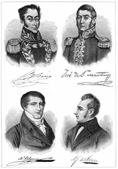 Images Dated 7th July 2007: The heroes of South American independence, (1901)