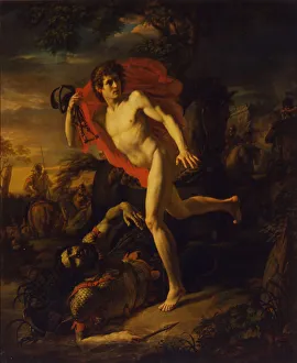 Images Dated 2nd April 2014: The heroic deed of a young Man in Kiev in the year 968. Artist: Ivanov, Andrei Ivanovich (1775-1848)