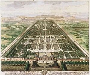 Herrenhausen: Castle and Gardens, c. 1745. Artist: Anonymous