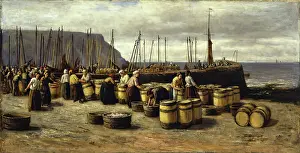 Fishes Prints: The Herring Harvest, c1873. Creator: Archibald David Reid