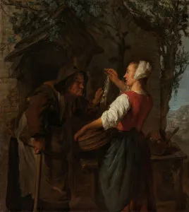 Front Door Prints: The Herring-Seller, c.1661-c.1662. Creator: Gabriel Metsu