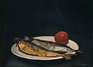 Herring Gallery: Herrings on a Plate, c1910. Artist: Francis Derwent Wood