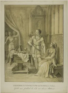 Louis I Prints: Herzog Ludwig I and Ludmilla, n.d. Creator: Johann Michael Mettenleiter