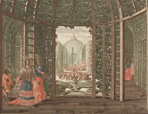 Trellis Prints: Het Groene Koningins Kabinet, in: Tooneel Der Voornaamste Nederlands Huizen
