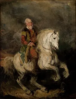 1846 Prints: Hetman Stefan Czarniecki on Horseback, c1846. Creator: Piotr Michalowski