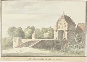 Pronk Cornelis Prints: The Heukelomse Poort in Asperen, 1728. Creator: Cornelis Pronk