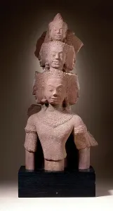 Sandstone Prints: Hevajra (image 1 of 5), 13th century. Creator: Unknown