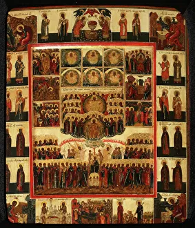 The Hexameron, Early 19th cen Artist: Russian icon