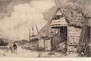 Hardie Prints: Hey! Ho! The Wind and the Rain, 1908. Creator: Martin Hardie