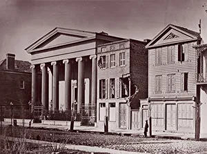 George Norman Prints: Hibernian Hall, Charleston, ca. 1864. Creator: George N. Barnard