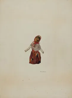 Grossen Harry Prints: Hickory Nut Doll, c. 1938. Creator: Harry Grossen