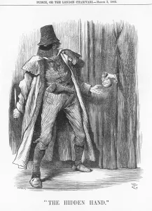 Chief Secretary For Ireland Collection: The Hidden Hand, 1883. Artist: Joseph Swain