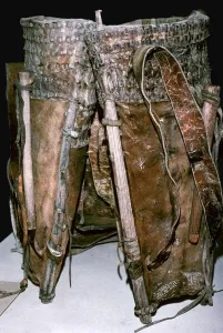 Iron Age Prints: Hide rucksack found in salt mines, 6th century BC